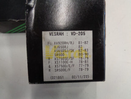 Vesrah Break Pads/Bromsbelägg VD-205 Green Organic