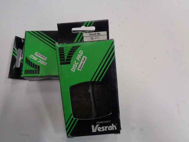 Vesrah Break Pads/Bromsbelägg VD-265 Green Organic