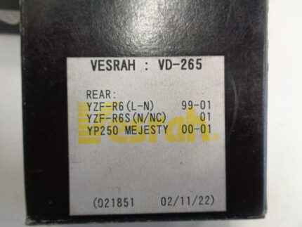 Vesrah Break Pads/Bromsbelägg VD-265 Green Organic